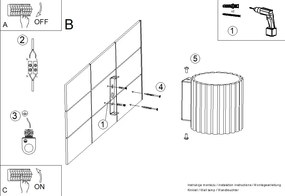 Nástenné svietidlo Aura, 1x hnedé hliníkové tienidlo