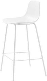 Biela plastová barová stolička 92,5 cm Whitby – Unique Furniture