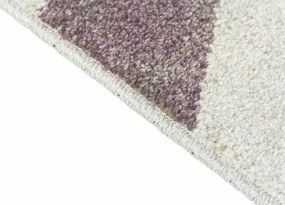 Koberce Breno Kusový koberec MONDO A3/WLW, fialová, viacfarebná,120 x 170 cm