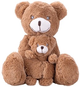 Mikro Trading a.s. Medveď plyšový 30cm sediaci s mláďaťom 0m+