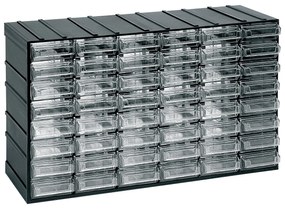 ARTPLAST Organizér 601T 382 x P 148 x H 230 mm s 48 priehľadnými zásuvkami
