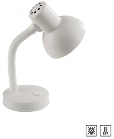 JUST LIGHT. 11080-16 - Flexibilná stolná lampa FLEXI 1xE27/25W/230V biela