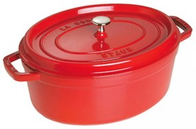 STAUB Oválny hrniec, čerešňa , 33 cm/6,5 l