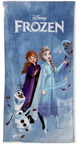 Bavlnená plážová osuška Ľadové kráľovstvo - Frozen - licencia Disney - 100% bavlna, froté s gramážou 320 g/m² - 70 x 140 cm