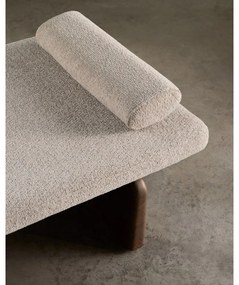 Béžová/v tmavoprírodnej farbe ženilková leňoška (variabilný roh) Topaz – Kave Home