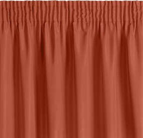 ZÁVES NA PÁSKE RITA 140X270 CM TEHLOVÁ