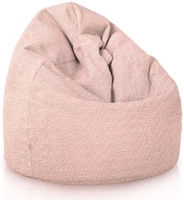 Sedací vak SAKO pudrovo ružový bouclé