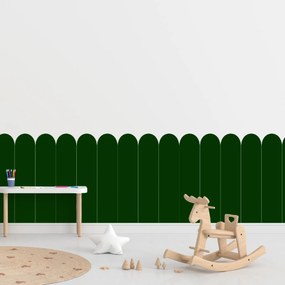 60x100cm Oblúk - Fľaškovo zelená farba - textilná nálepka na stenu Farba: Tmavá, Veľkosť: 80 cm