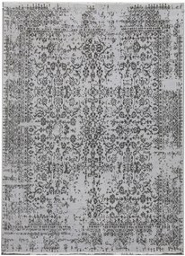 Diamond Carpets koberce Ručne viazaný kusový koberec Diamond DC-JK 1 silver / black - 305x425 cm