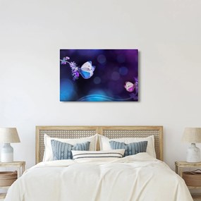 Obraz - Motýle na levanduli (90x60 cm)