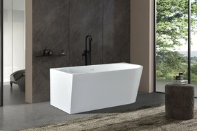 Erga Zara, rohová voľne stojaca vaňa 180x80 cm + odtoková zátka, ľavá, biela lesklá, ERG-ZARA-180080L-WH-WH