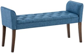 Lavica Cleopatra Chaiselongue látka, nohy antik tmavé - Modrá