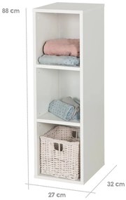 Biela detská knižnica 27x88 cm – Roba