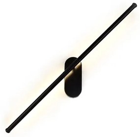 Toolight - LED nástenná kúpeľnová lampa nad zrkadlo 92cm 12W 640lm APP583-1W, čierna, OSW-09754