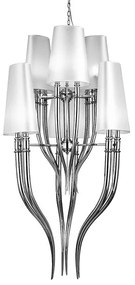 Azzardo AZ0173 - Luster na reťazi DIABLO 12xE14/11W/230V biela