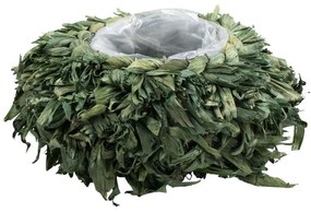 Zelený obal Pop na kvetináč z listov 11 cm - 25 * 25 * 11cm