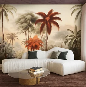 Gario Fototapeta Oranžové palmy v tropickej džungli Materiál: Vliesová, Rozmery: 350 x 245 cm