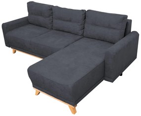 Tmavosivá rohová sedacia súprava ORANGE Varianta sedačky: Ľavý roh