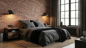 Toolight Toolight, nástenné svietidlo 1xE27 APP1332-1W, čierna-zlatá, OSW-00948