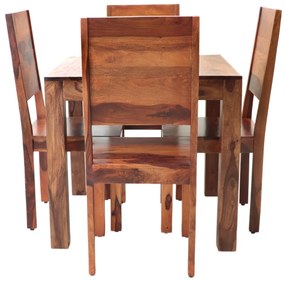 furniture-nabytek.cz - Jedálenský set z masívneho dreva pre 4 osoby z indického palisandru