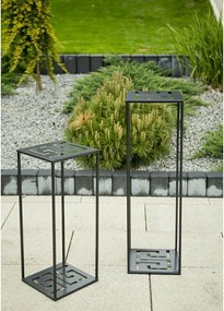 STOJAN NA KVETINÁČ DOUBLE FRAME 100X24X24 CM ČIERNA