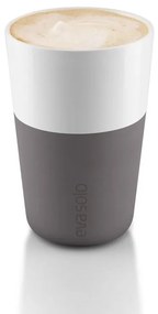 Eva Solo Porcelánová termošálka Cafe Latte Elephant Grey 360 ml – set 2 ks