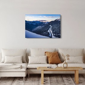 Obraz zasneženého svahu (90x60 cm)