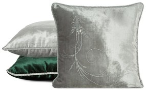 DEKORAČNÁ OBLIEČKA NA VANKÚŠ ROYAL10 45X45 CM STRIEBORNÁ