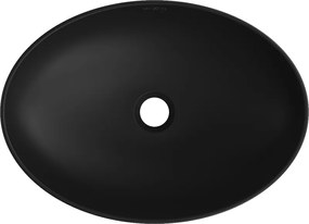 Mexen Cornelia, umývadlo na dosku 50 x 36 cm, čierna matná, 21885085