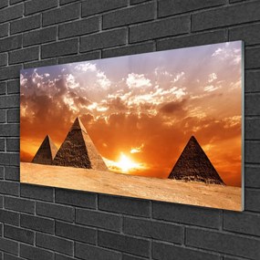Skleneny obraz Pyramídy architektúra 100x50 cm