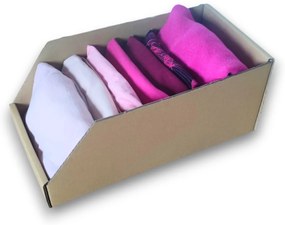 KARTON PAK Úložné boxy na oblečenie, organizéry do skrine EKO KARTON 20 x 40 cm