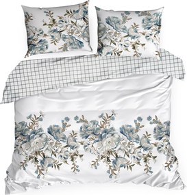 SATÉNOVÉ OBLIEČKY SPRING40 200X220 CM, 2 KS 70X80 CM KVETY