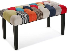 Čalúnená lavica s čiernymi nohami Versa Phillipe