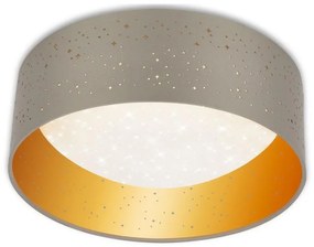 Brilo Brilo 3482-011 - LED Stropné svietidlo MAILA STARRY LED/12W/230V hnedá/zlatá BL1515