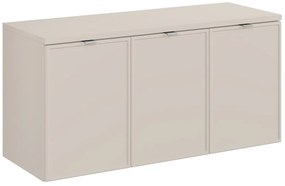 Závěsná skříňka Bella Cashmere s deskou 120 cm kašmír