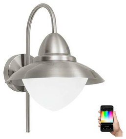 Eglo 33583 - LED RGBW Vonkajšie nástenné svietidlo SIDNEY 1xE27/9W/230V IP44