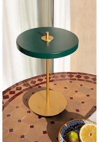 Zelená LED stolová lampa so stmievačom s kovovým tienidlom (výška 31 cm) Asteria Move – UMAGE