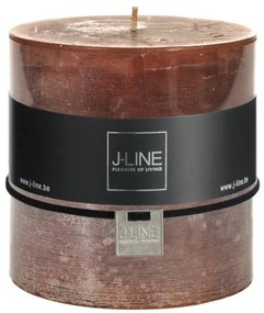 Hnedá nevonná sviečka XL valec - Ø 10 * 10 cm / 80H