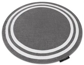 Okrúhly koberec HAMPTON Rám sivá Veľkosť: kruh 160 cm