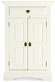 furniture-nabytek.cz - Masívna komoda Catana biela z borovice a MDF, lakovaná – 75×44×115 cm