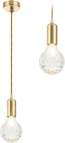 Toolight - závesná lampa Retro Gold G9 APP649-1CP, zlatá, OSW-08160