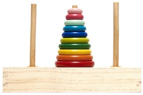 IKO Drevená hra – farebná pyramída