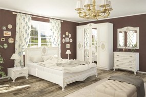 Manželská posteľ 160 x 200 cm MISTER, biela