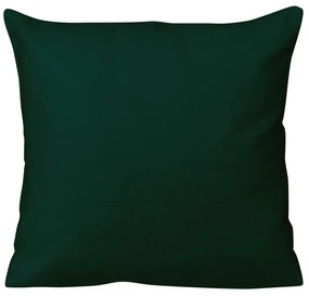 SATÉNOVÁ OBLIEČKA NA VANKÚŠ 40X40CM TMAVOZELENÁ
