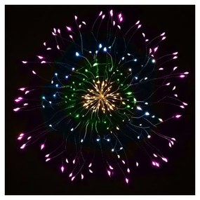 SPRINGOS LED Hviezda Supernova - 40cm, 100LED, 8 funkcií, IP44, multicolor