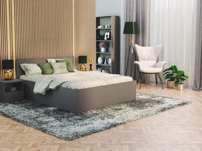 Manželská posteľ s úložným priestorom Buster - sivá Rozmer: 160x200