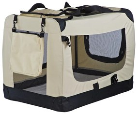 MenaVET Prepravný box pre mačky a psov skladací Felix L 70x53x52 cm, béžový