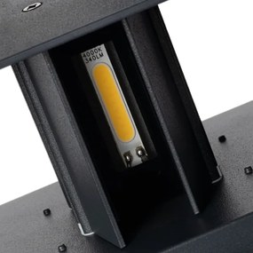 Kanlux 28995 - LED vonkajšie nástenné svietidlo so senzorom REKA LED/7W/230V IP54 antracit