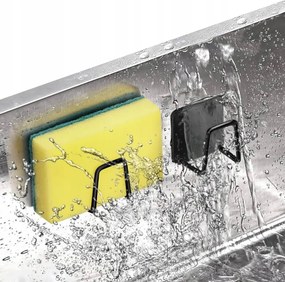 Orion Samolepiaci držiak na špongiu - štvorec čierny 2 ks