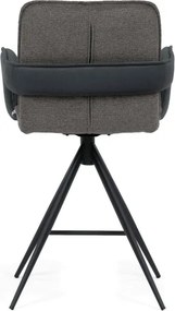 Barová stolička otočná 180° AUB-F1146 GREY2 sivá